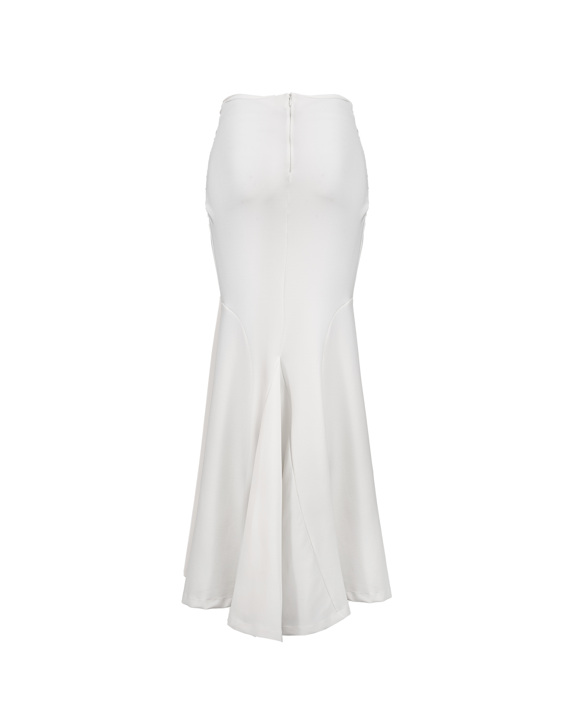 Drape Long Skirt Ivory