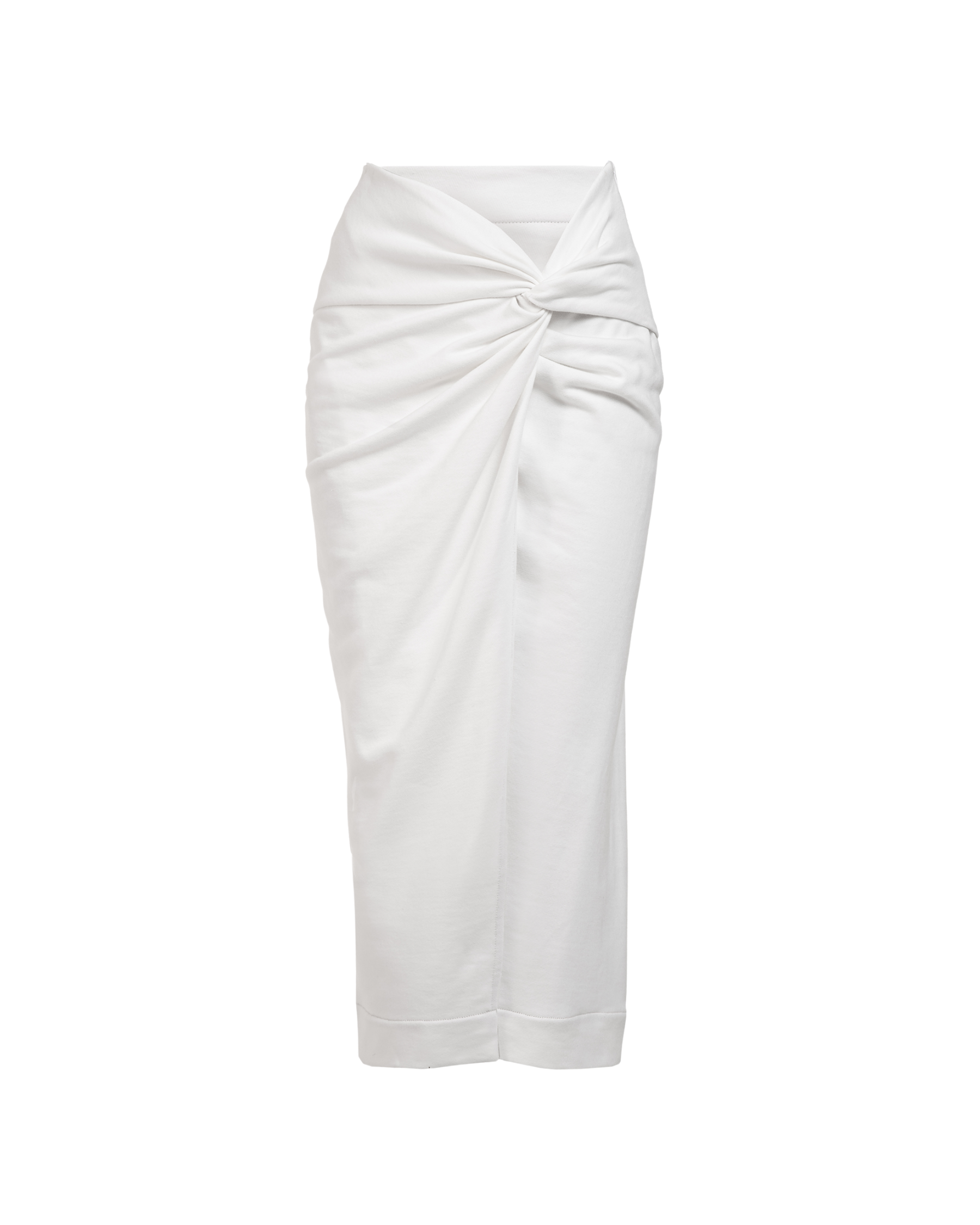 Twisted Midi Skirt Ivory