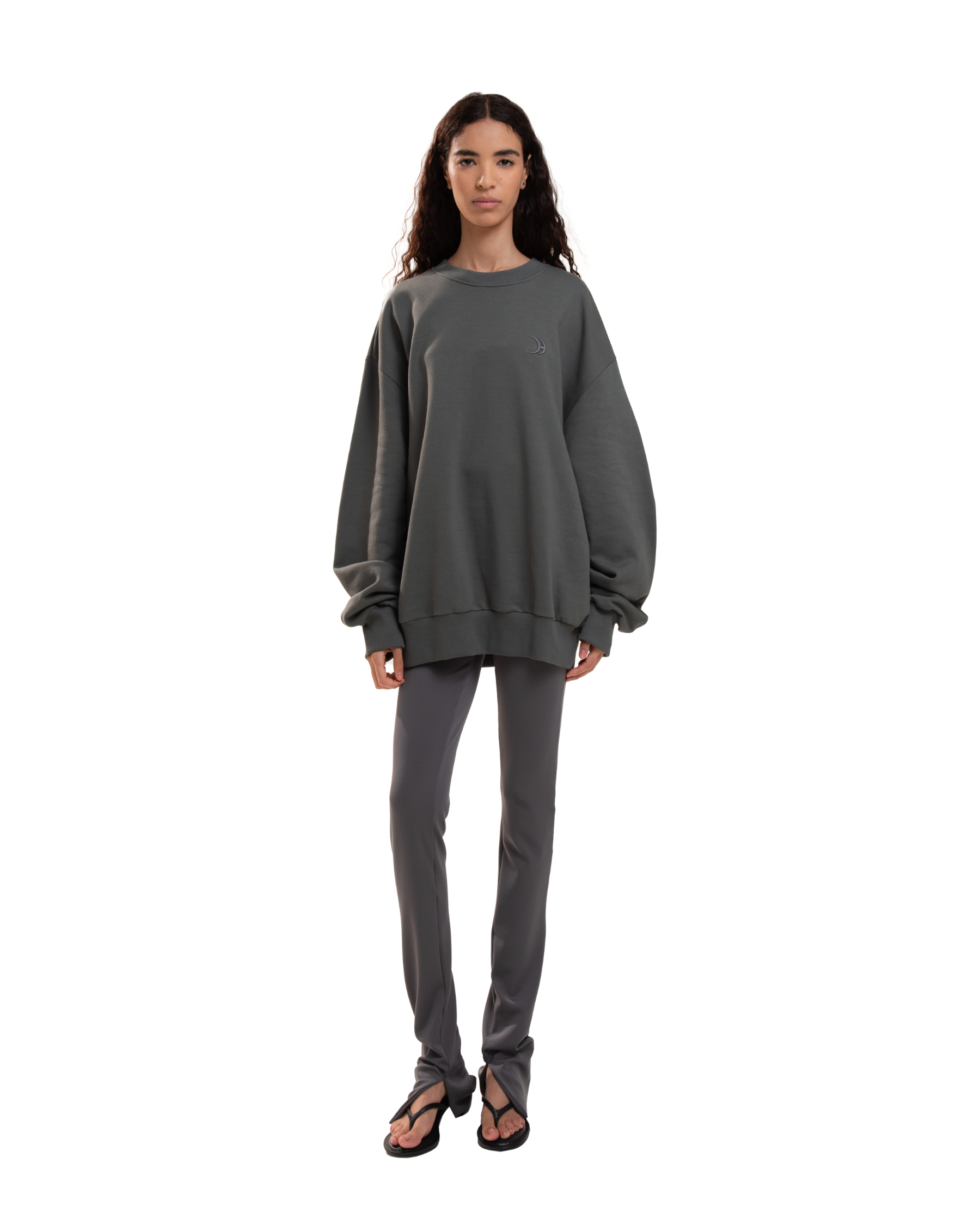 Over Crewneck Smoky Grey