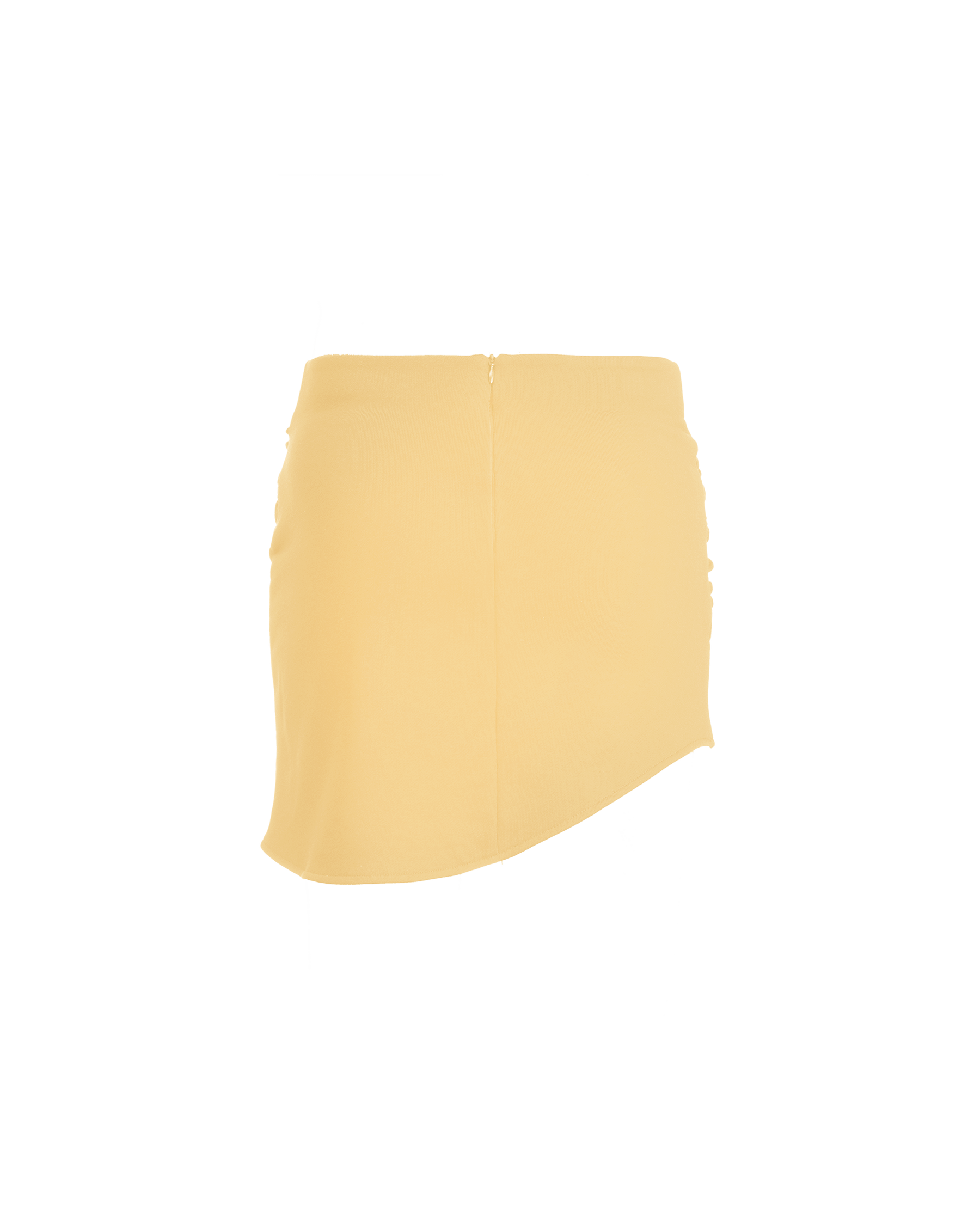 Drape Mini Skirt Double Cream