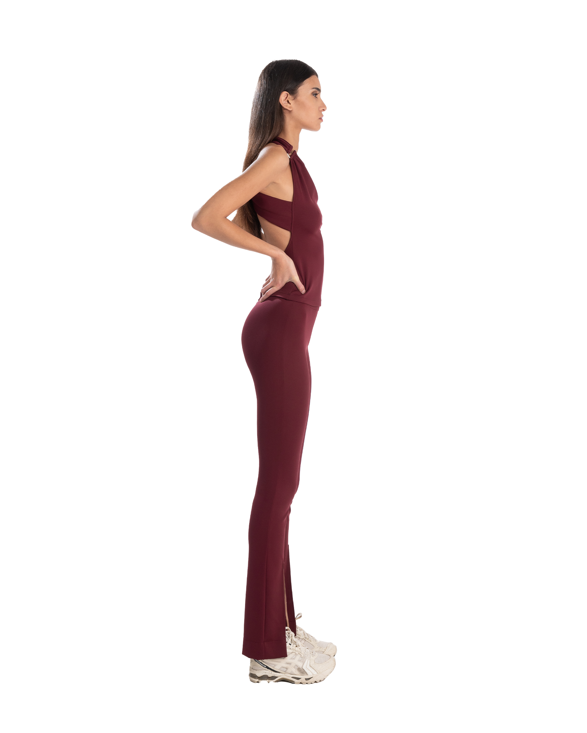 Punto Milano Flare Pants Rich Plum