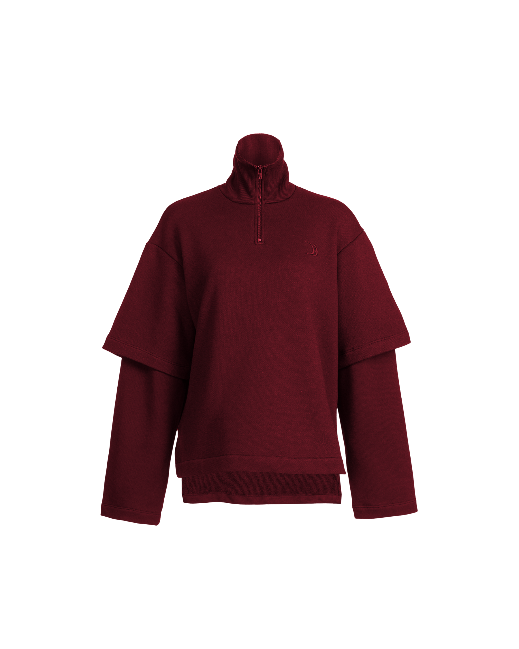 Polo Sweatshirt Rich Plum