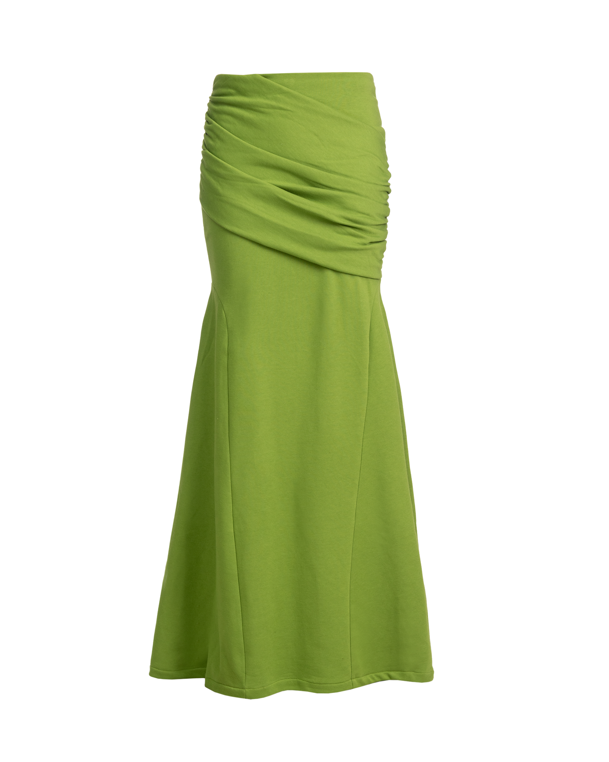 Drape Long Skirt Pistachio