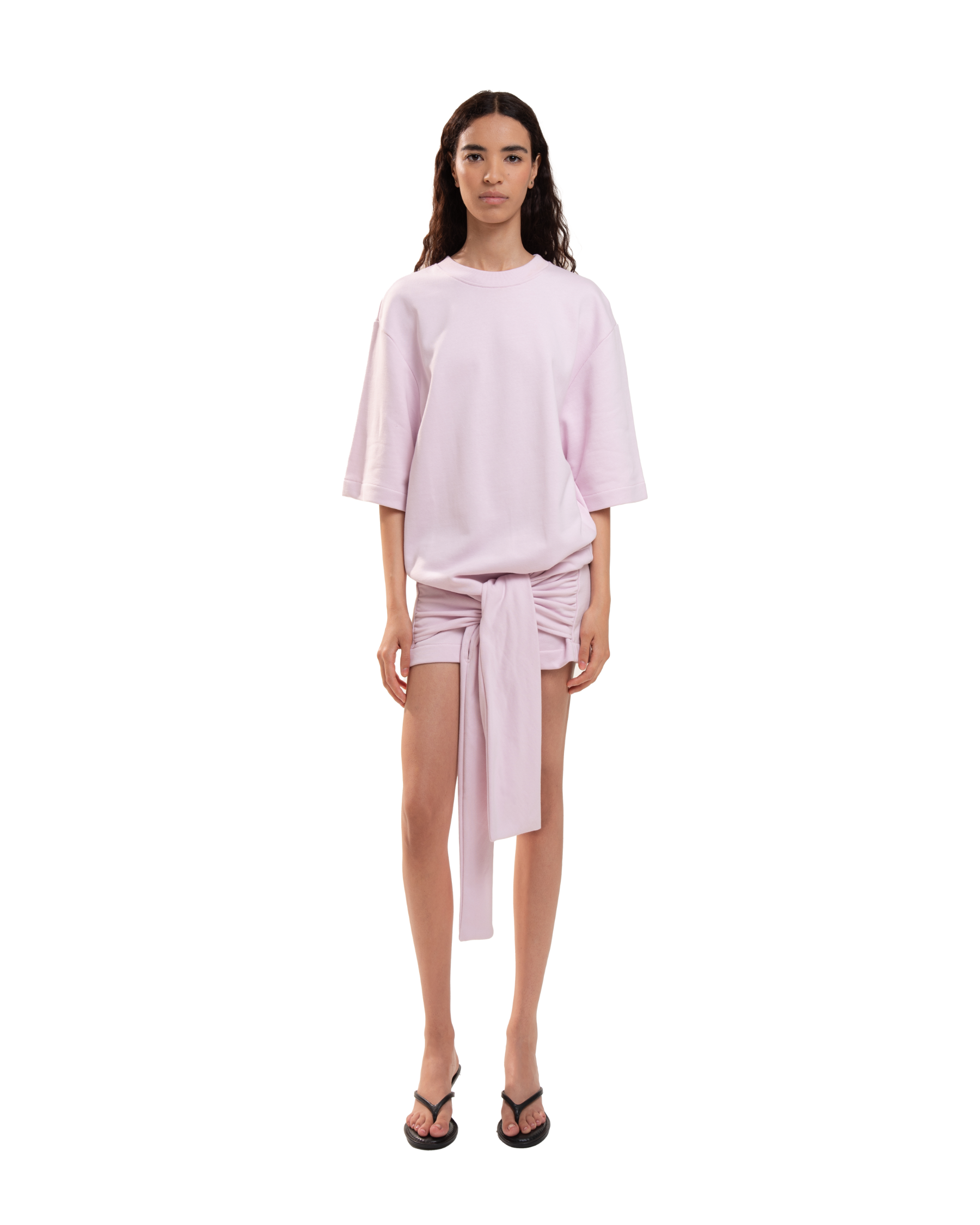 Bow Minidress Dusty Pink