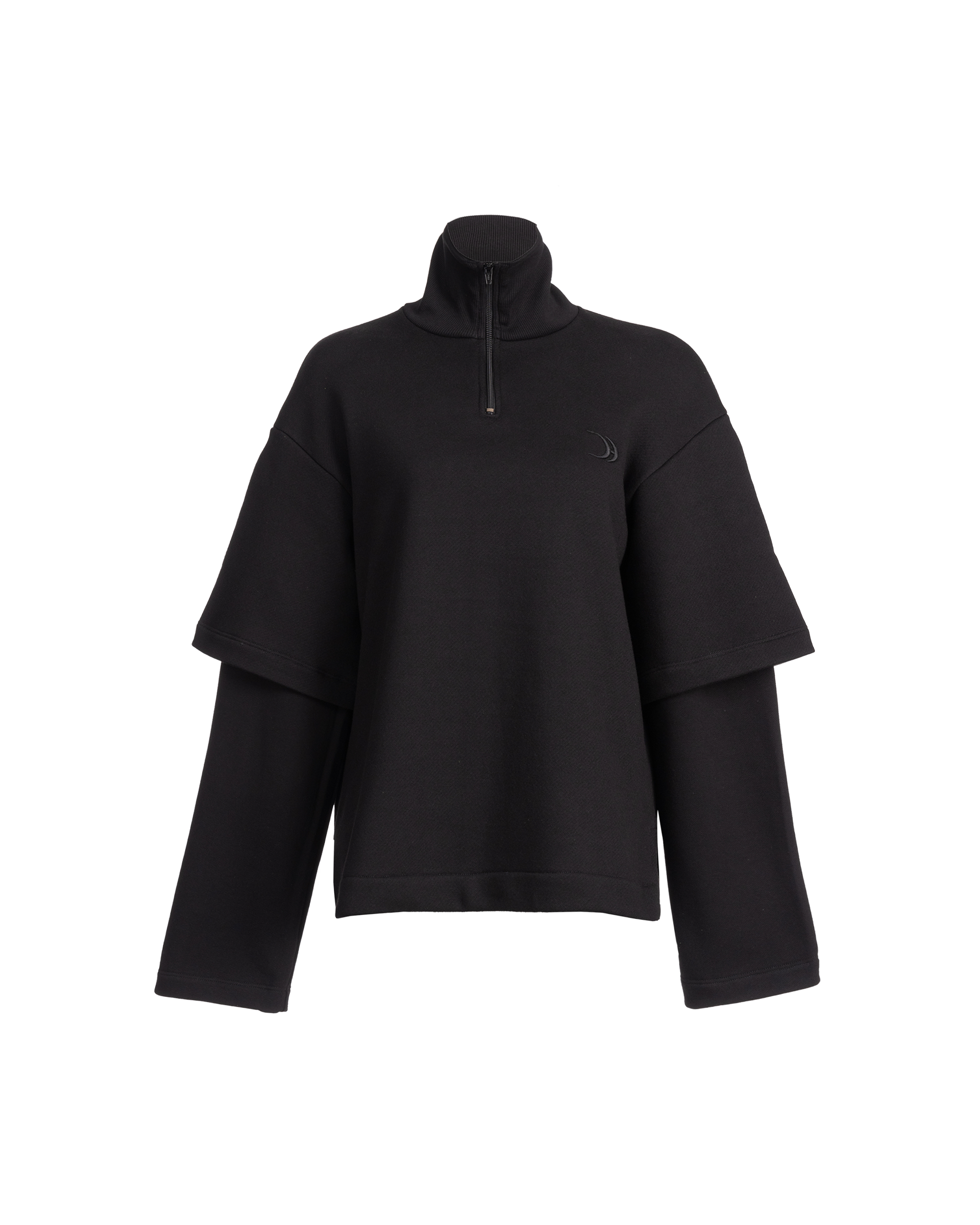 Polo Sweatshirt Black