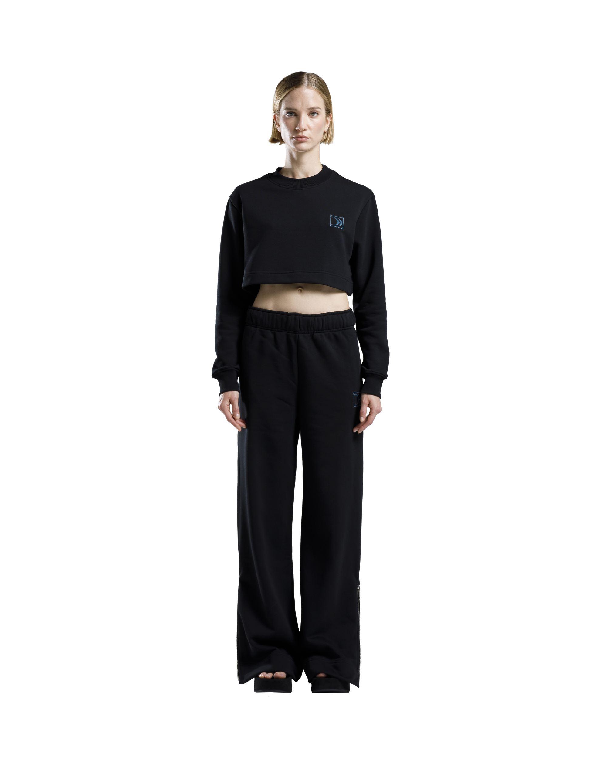 Zipped Trousers Black