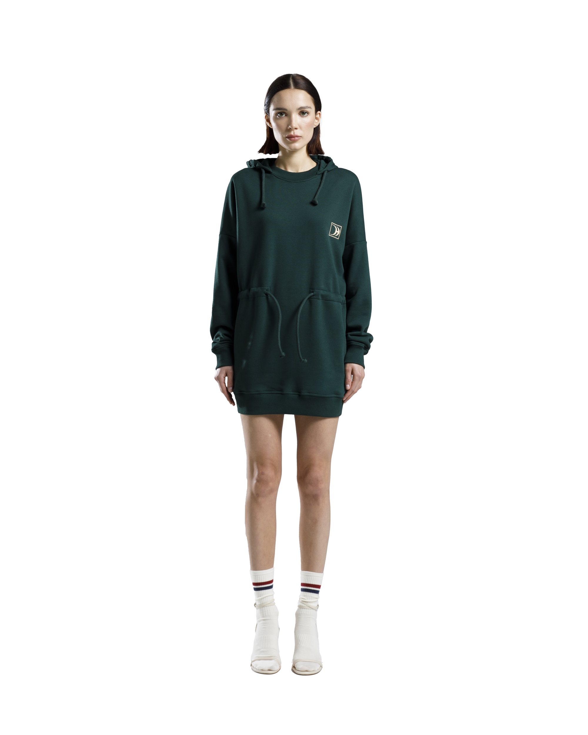 Hoodie Dress Green
