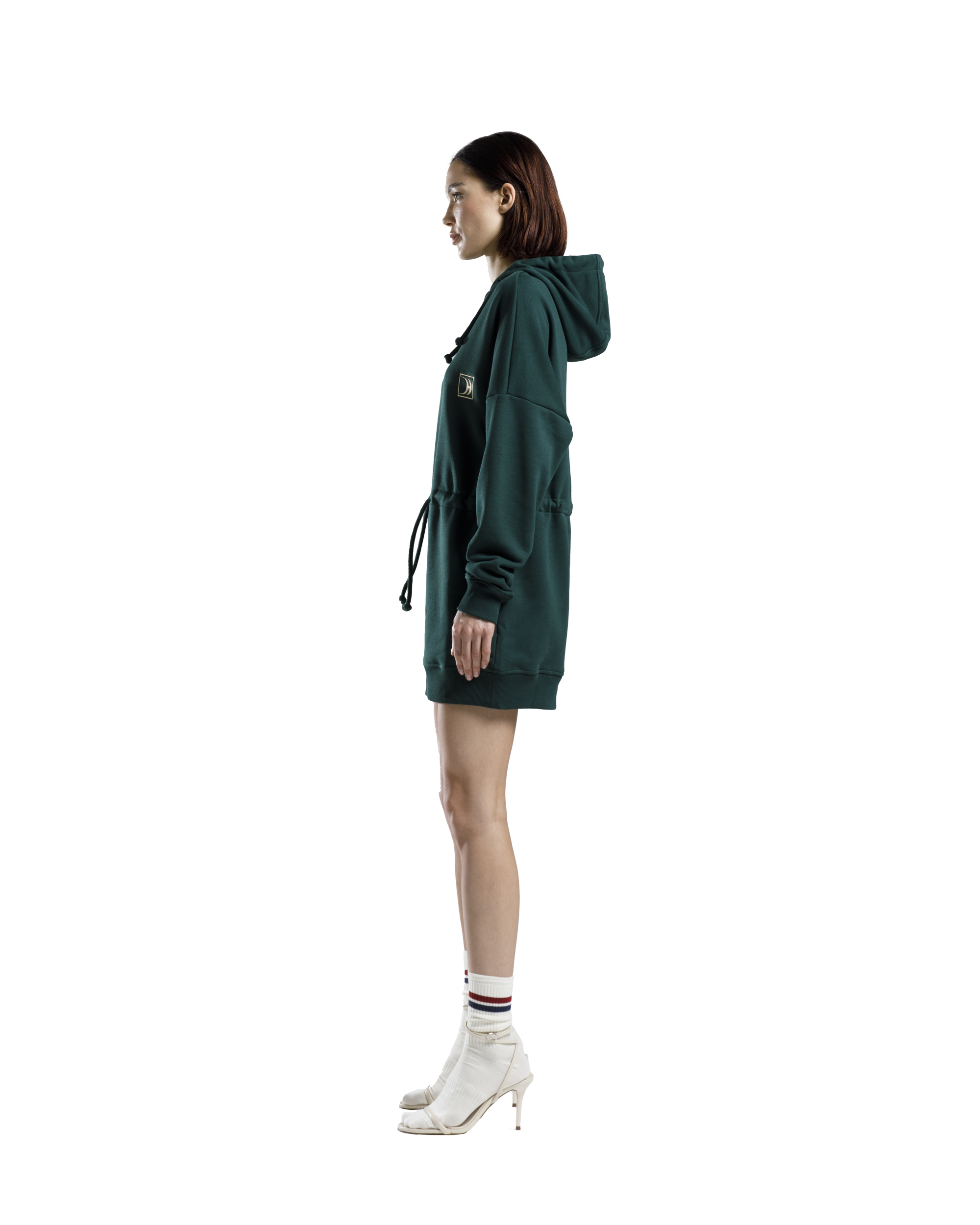 Hoodie Dress Green