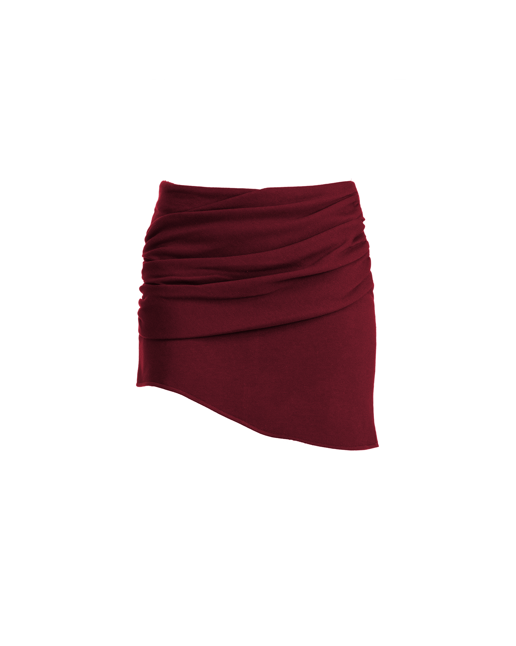 Drape Mini Skirt Rich Plum