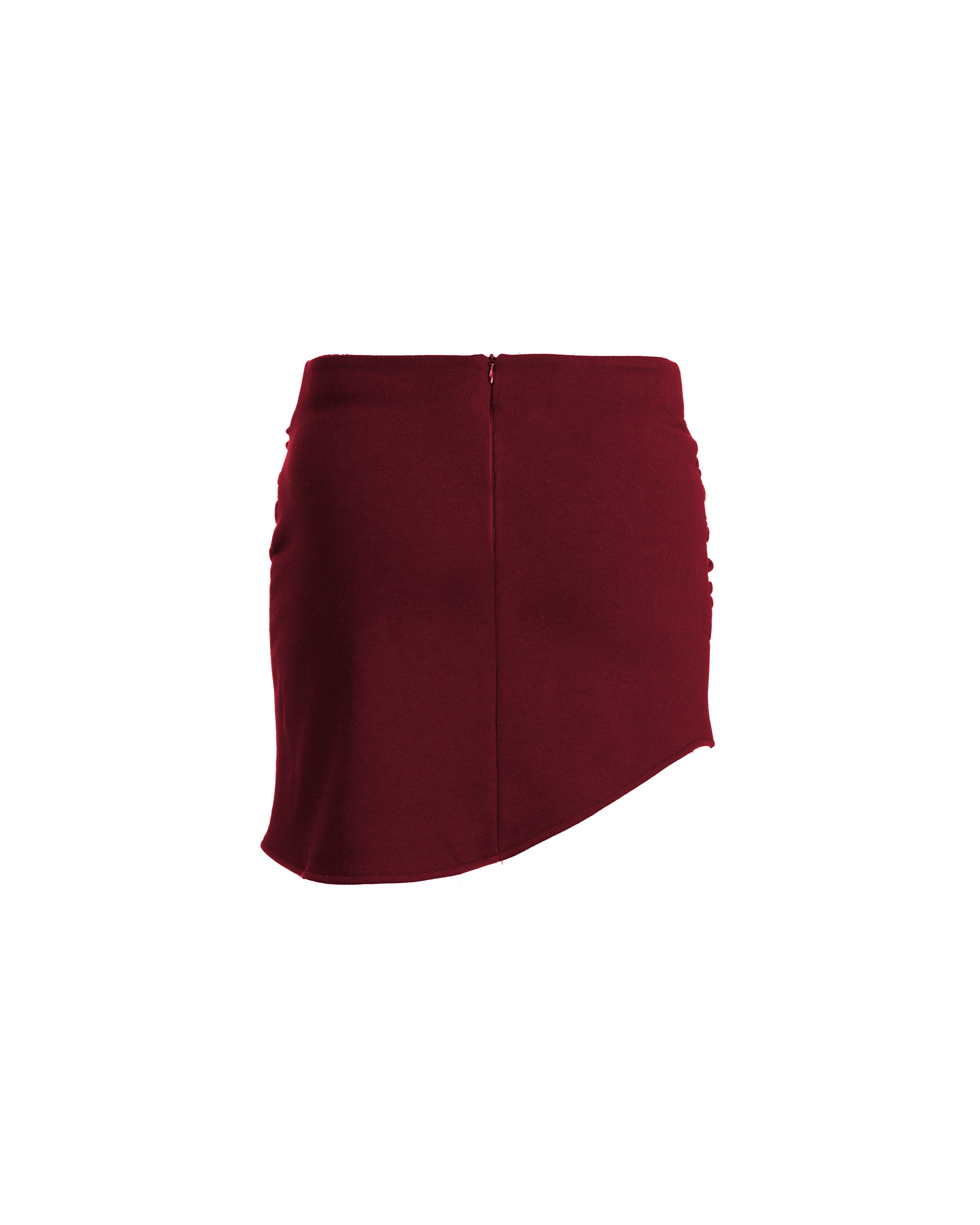 Drape Mini Skirt Rich Plum