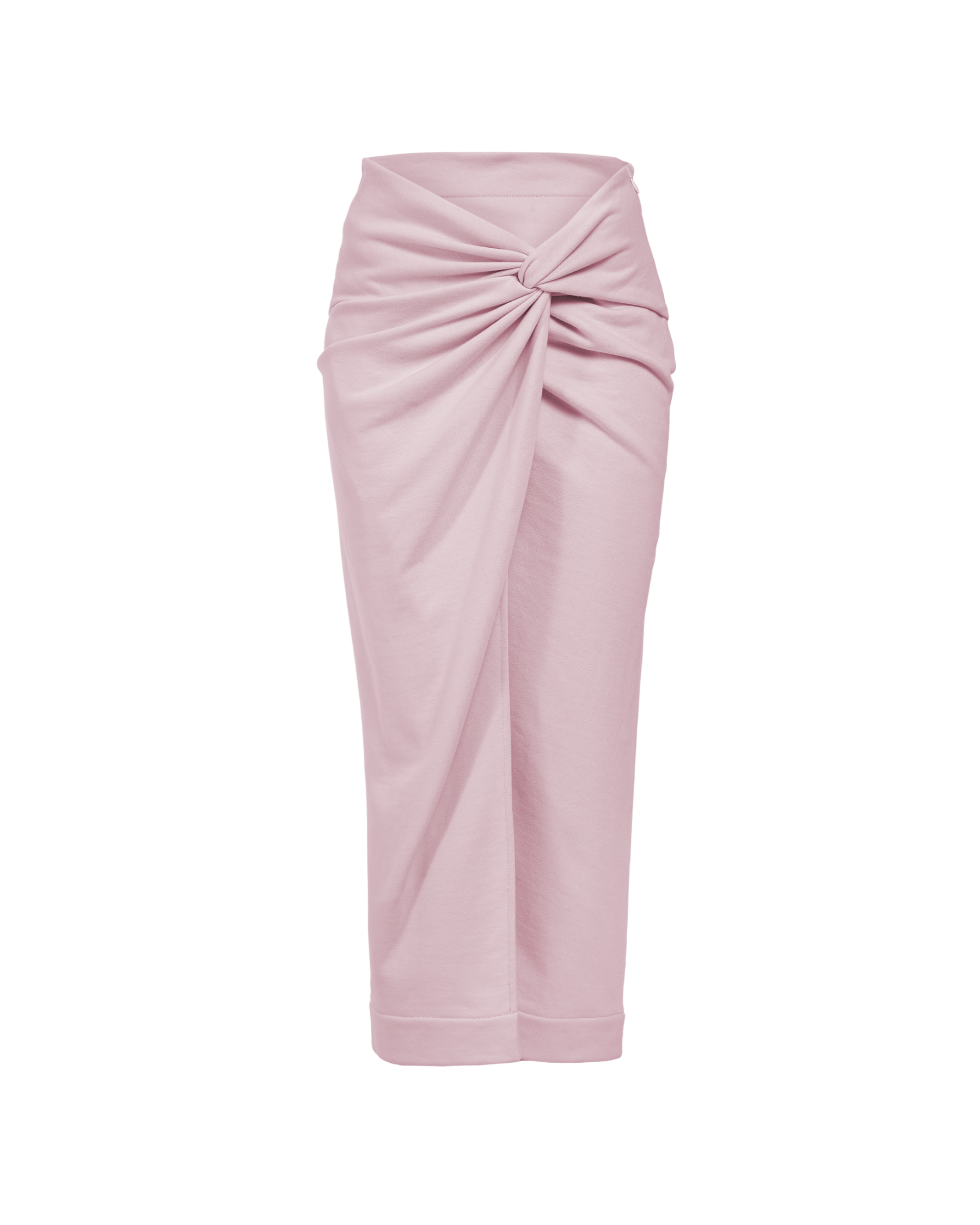 Twisted Midi Skirt Dusty Pink