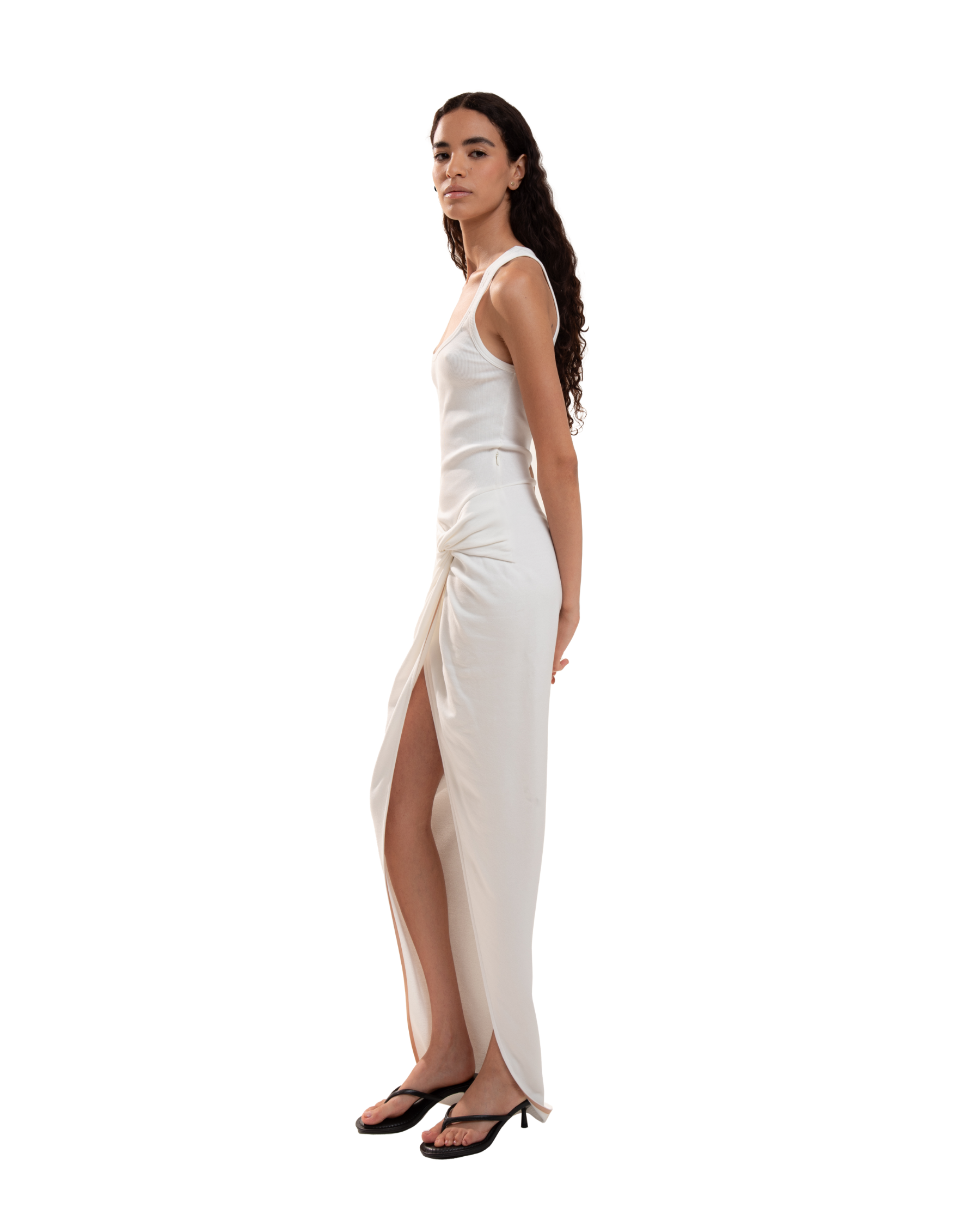 Twisted Gown Ivory