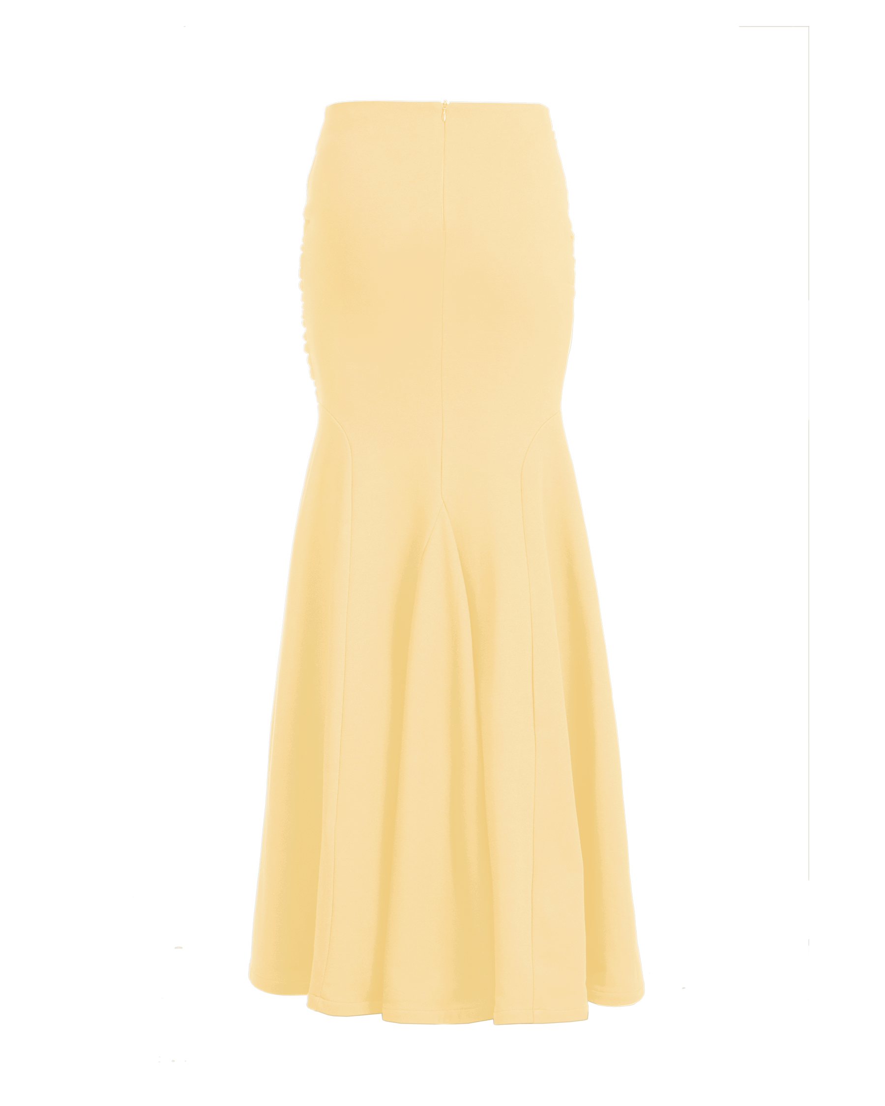 Drape Long Skirt Double Cream