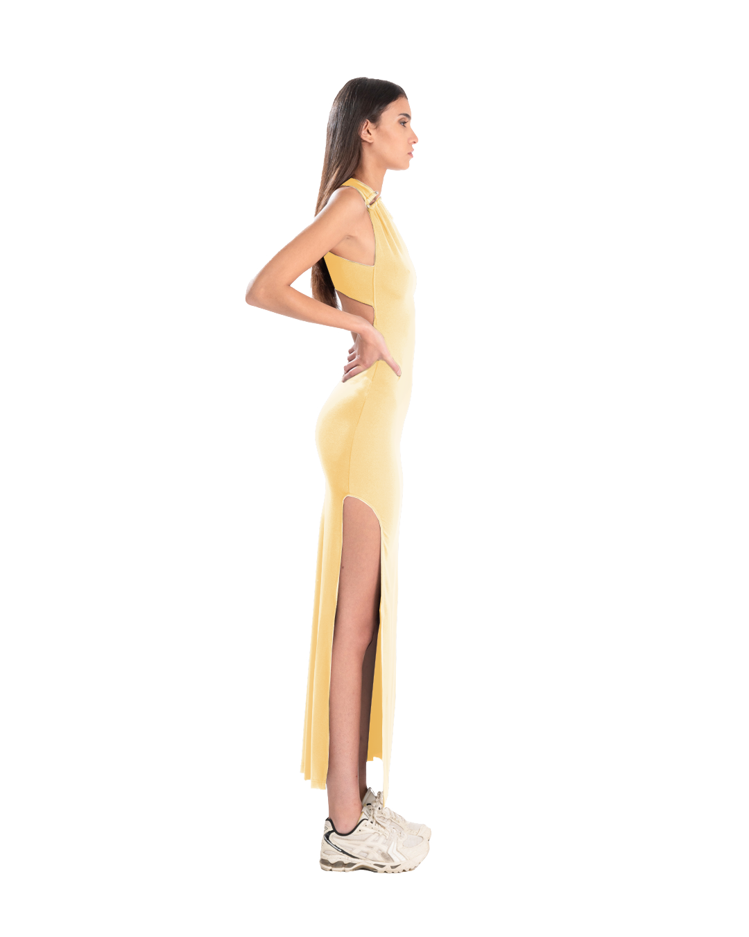 Piercing Dress Double Cream