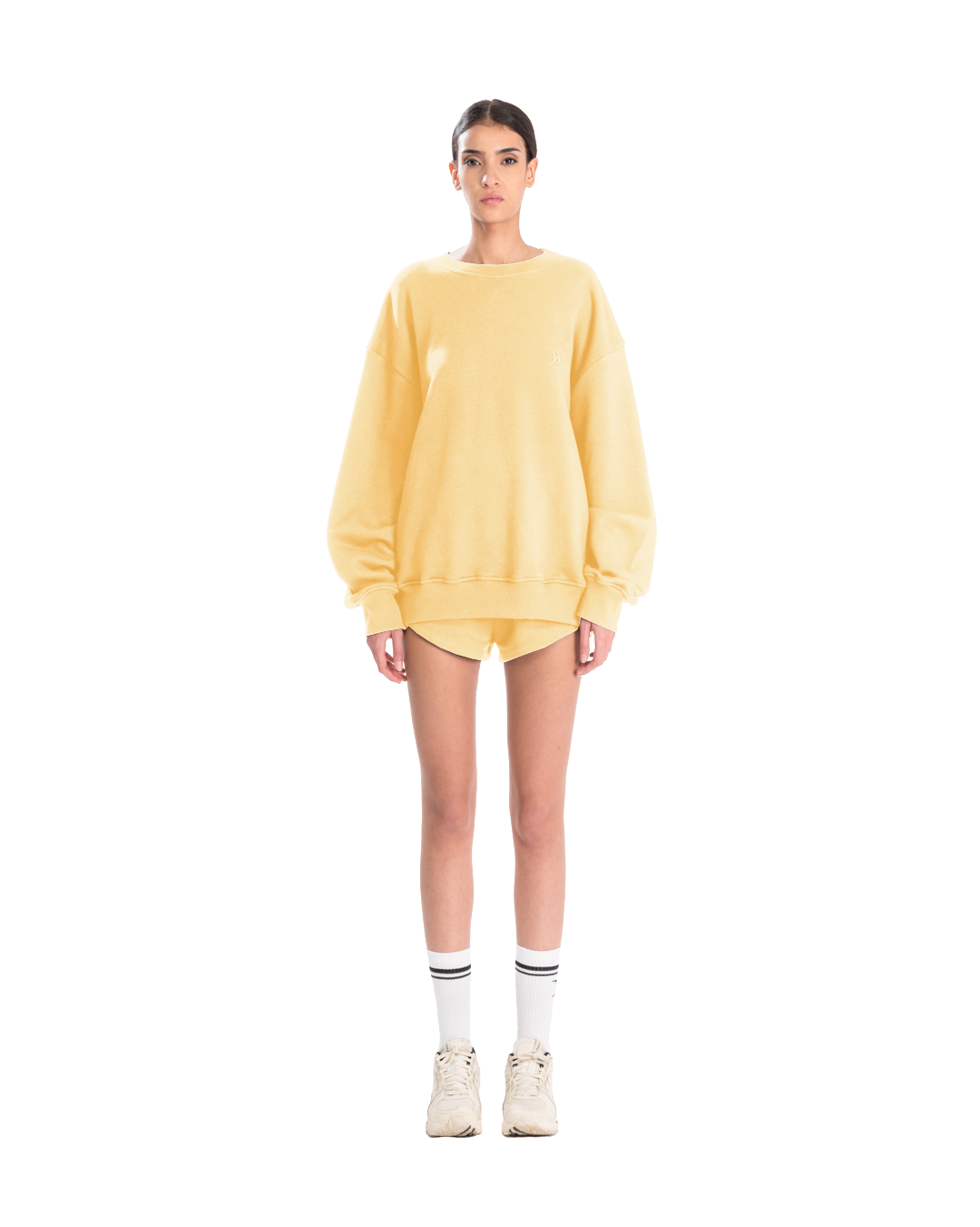 Over Crewneck Double Cream