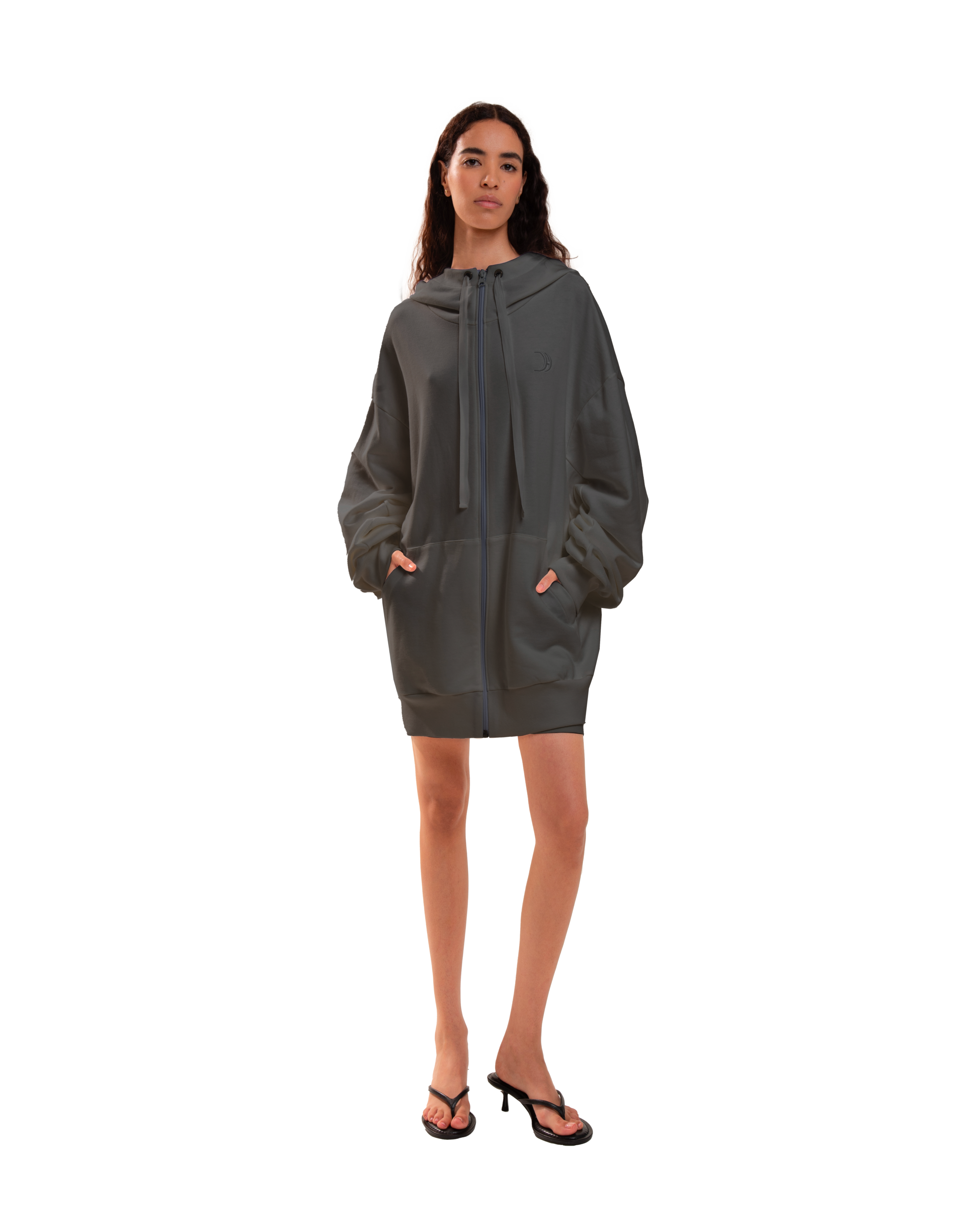 Over Hoodie Jacket Smoky Grey