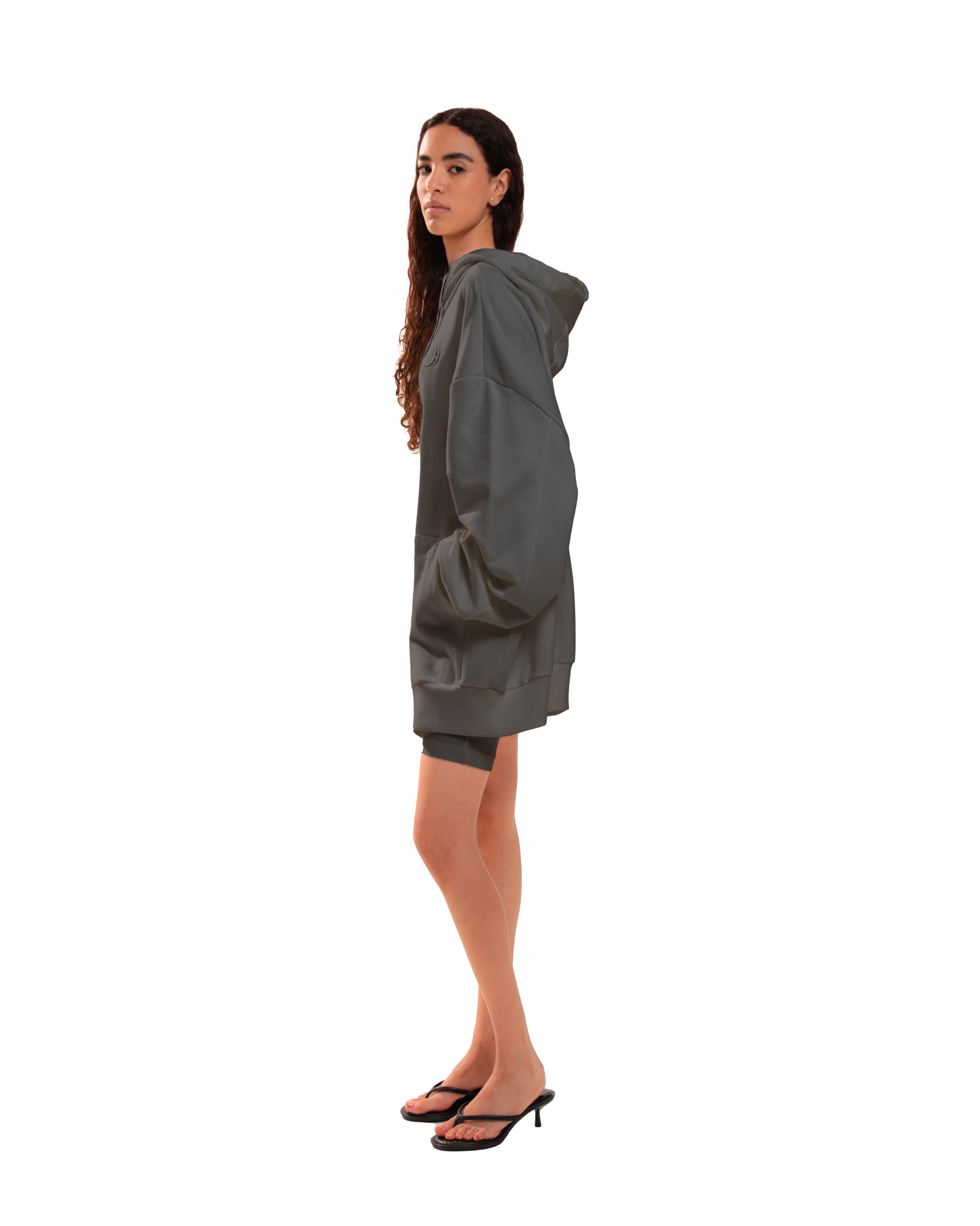 Over Hoodie Jacket Smoky Grey