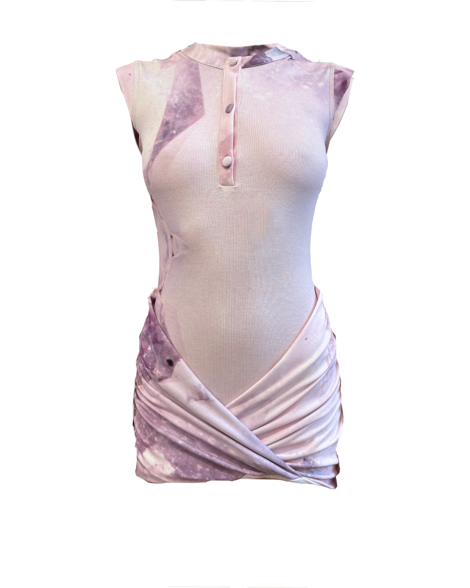 Draped Wrap Minidresses Quartz