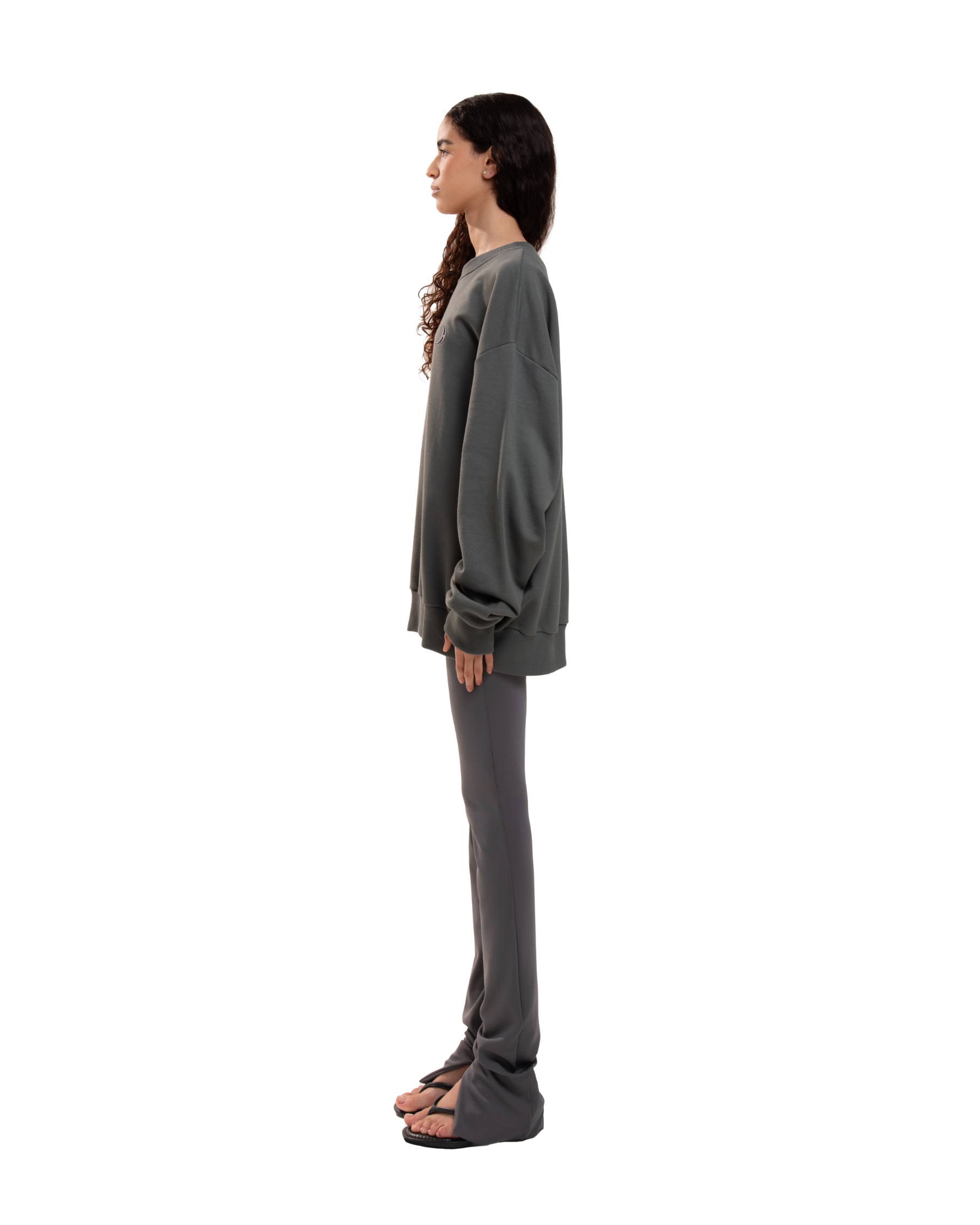 Over Crewneck Smoky Grey