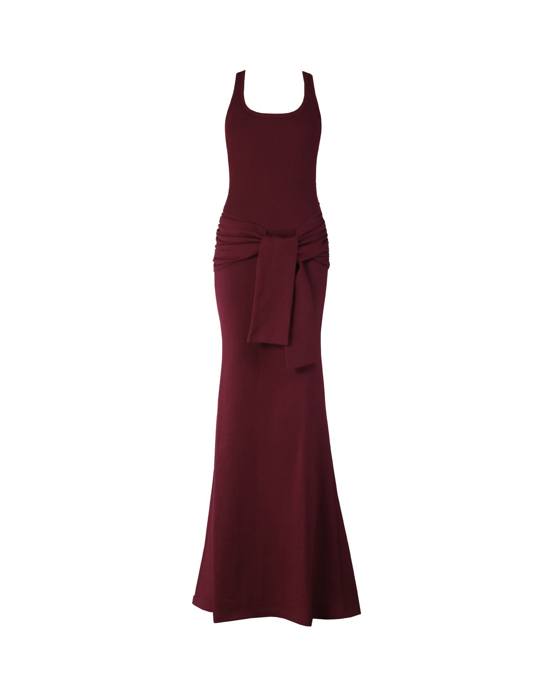 Bow Gown Rich Plum