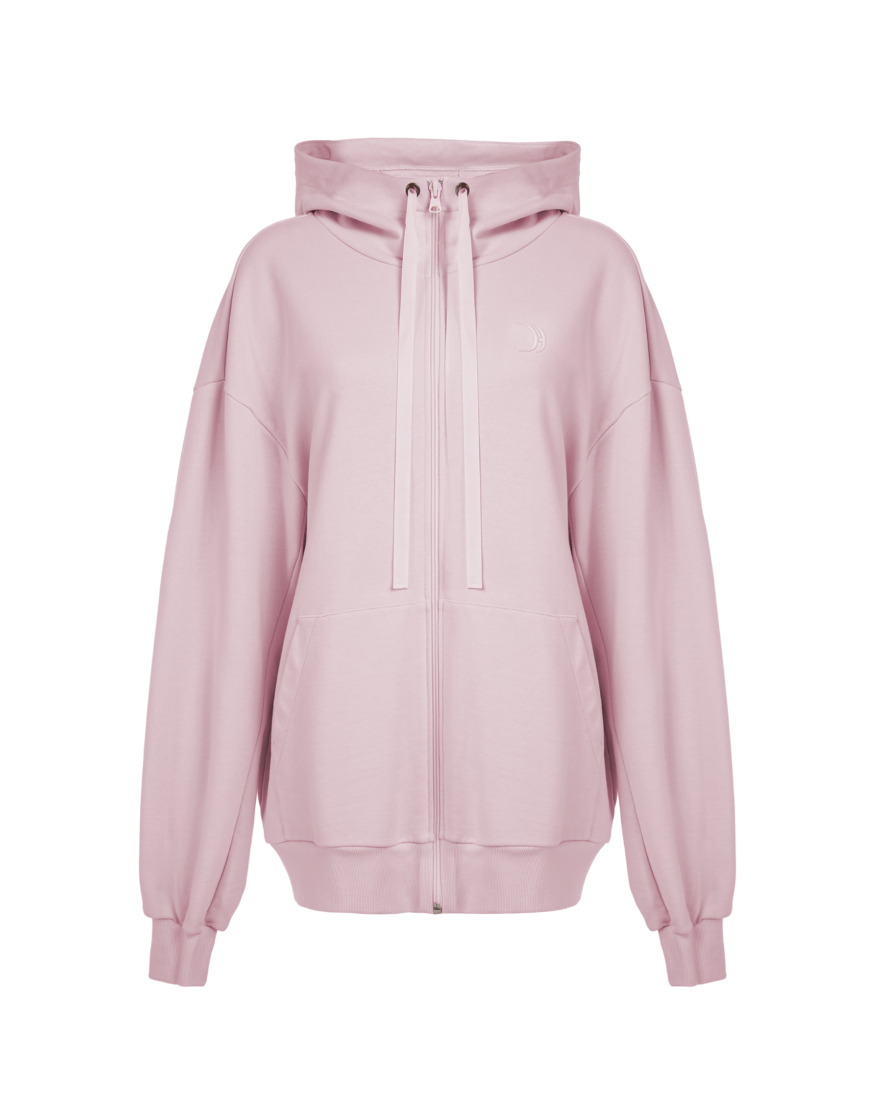 Over Hoodie Jacket Dusty Pink