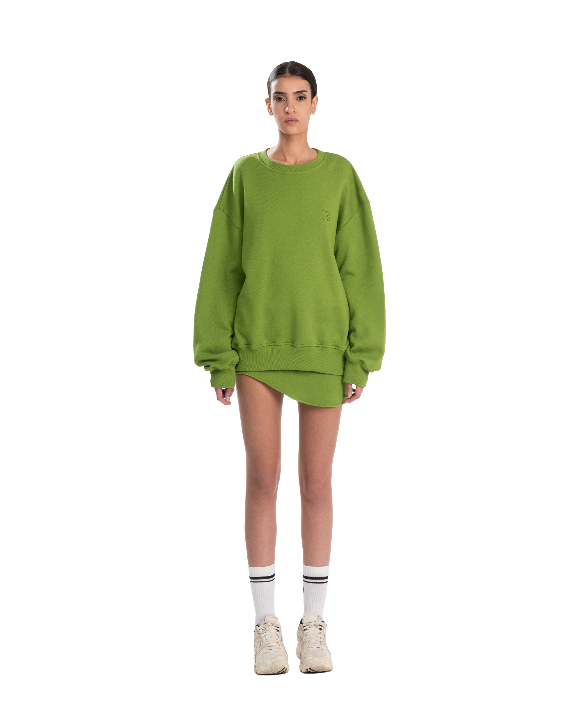 Drape Mini Skirt Pistachio