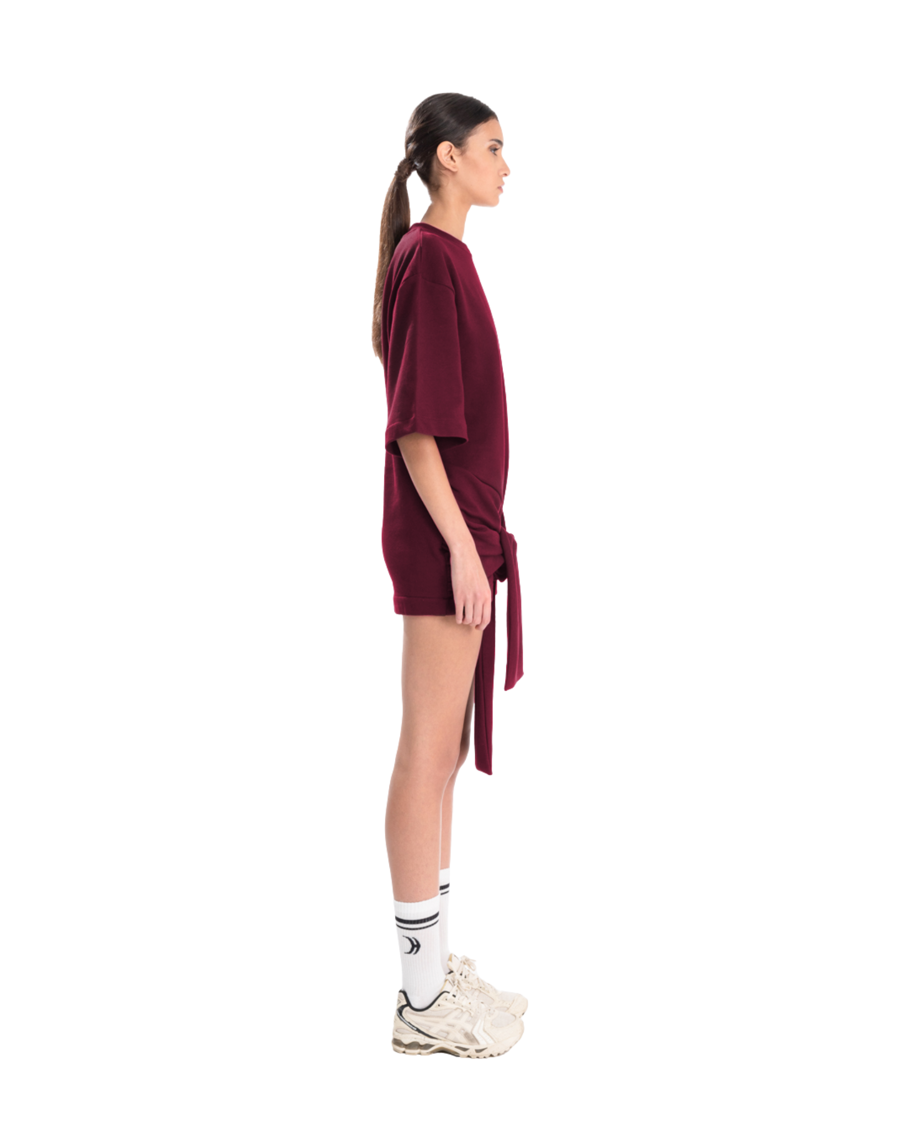 Bow T-shirt Rich Plum