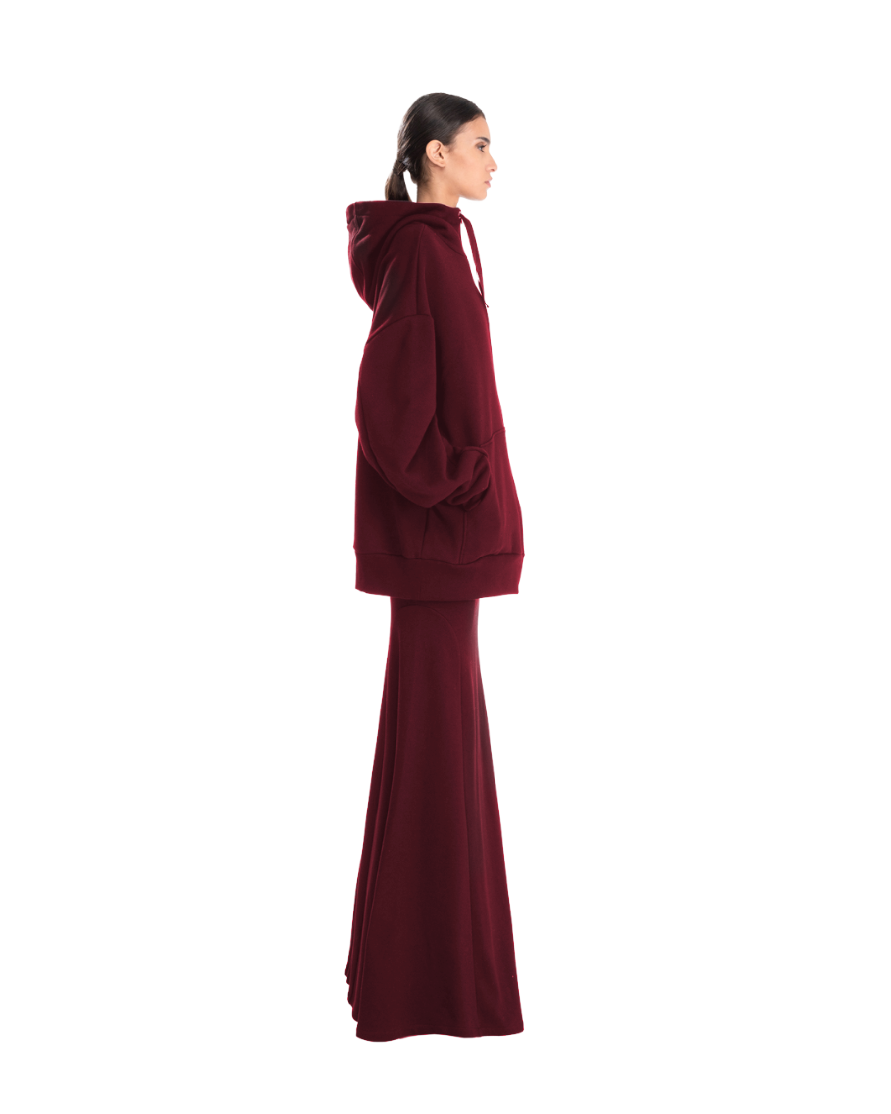 Over Hoodie Jacket Rich Plum