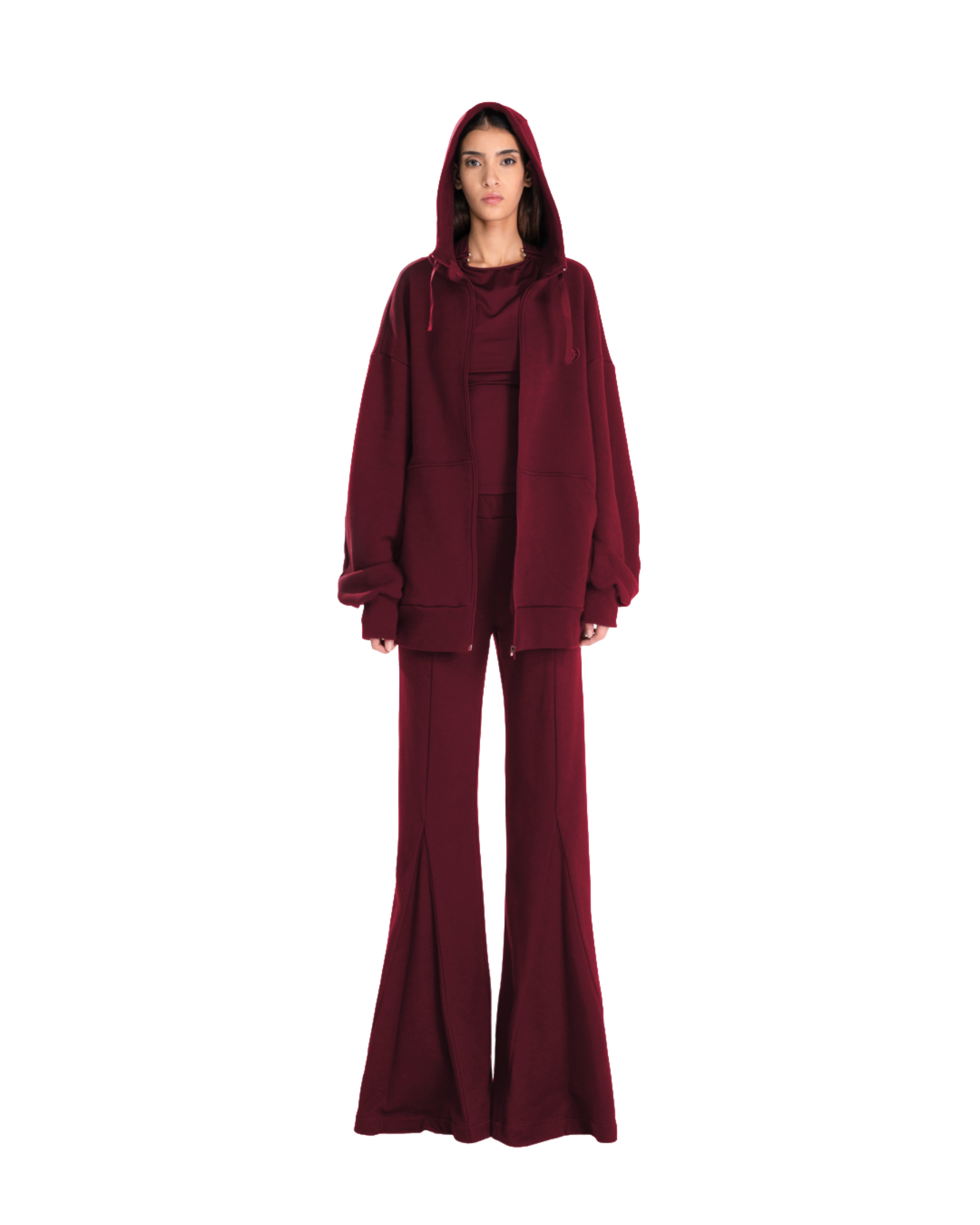 Over Hoodie Jacket Rich Plum