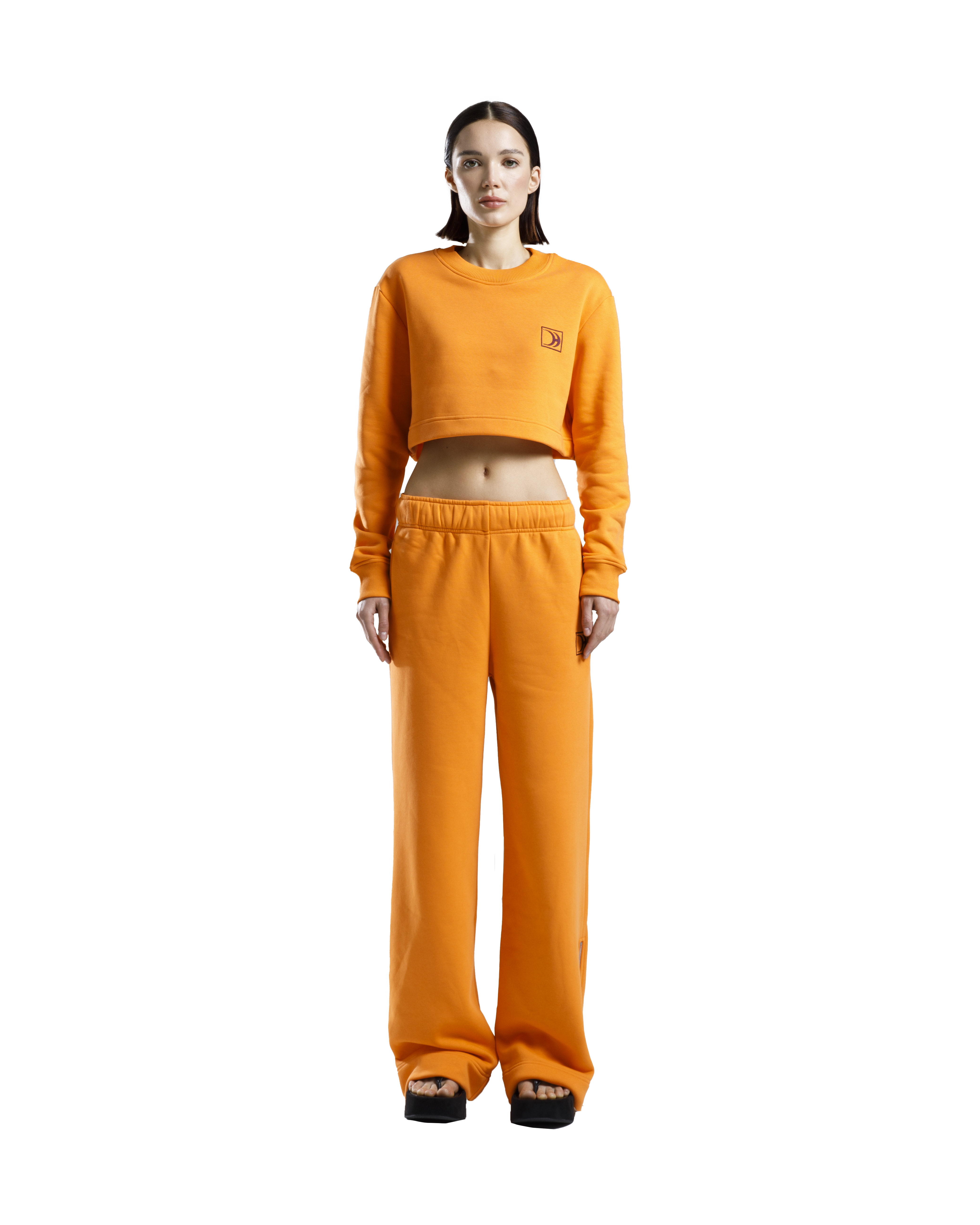 Crop Sweatshirt Orange