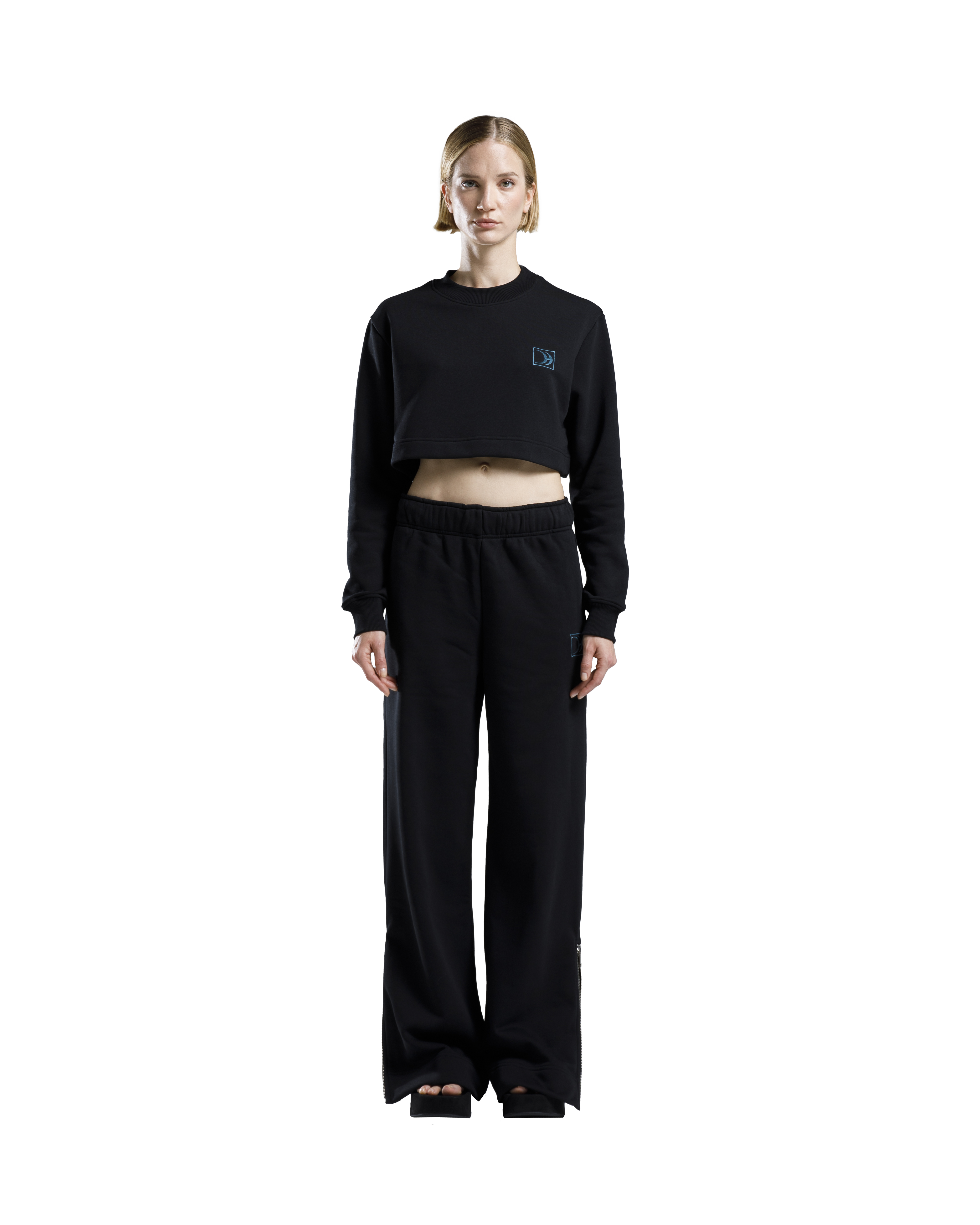 Zipped Trousers Black