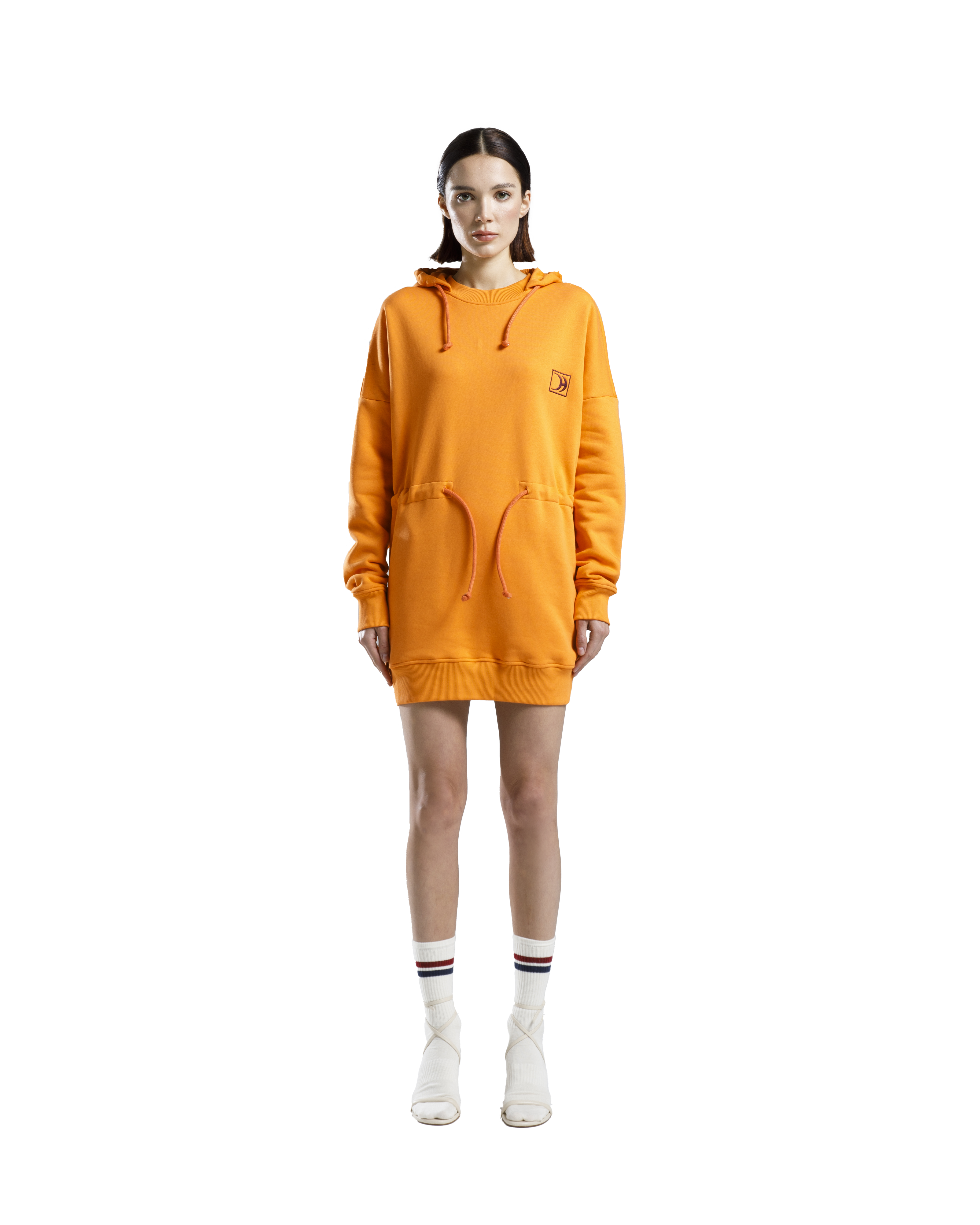 Hoodie Dress Orange