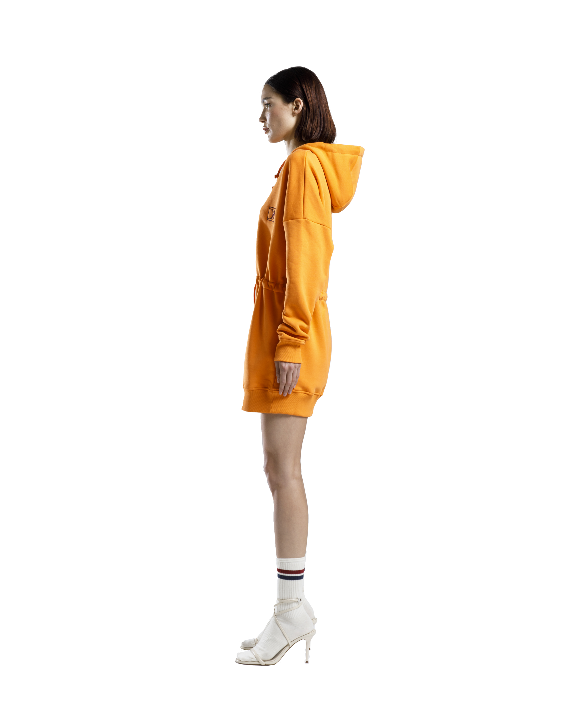 Hoodie Dress Orange