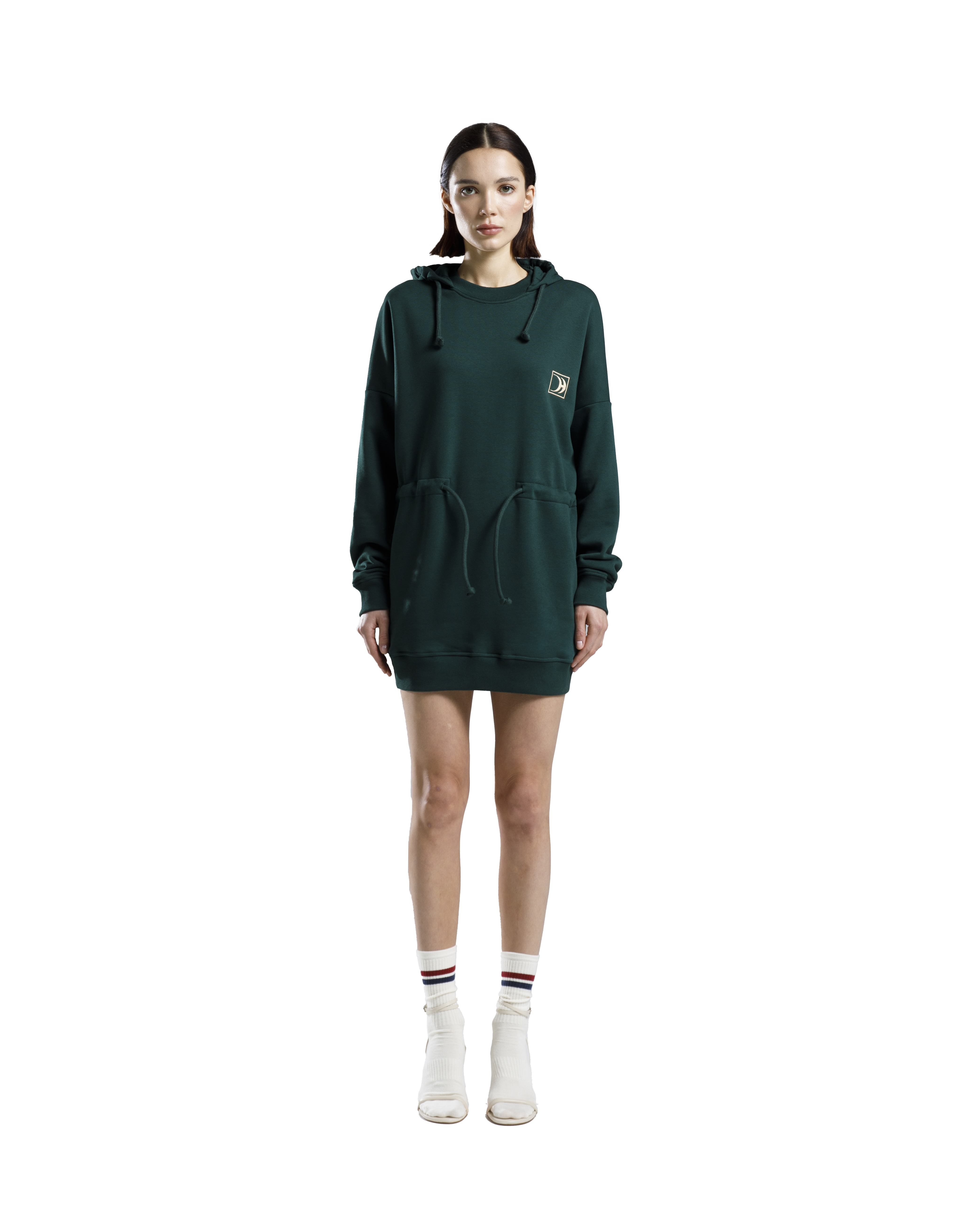 Hoodie Dress Green