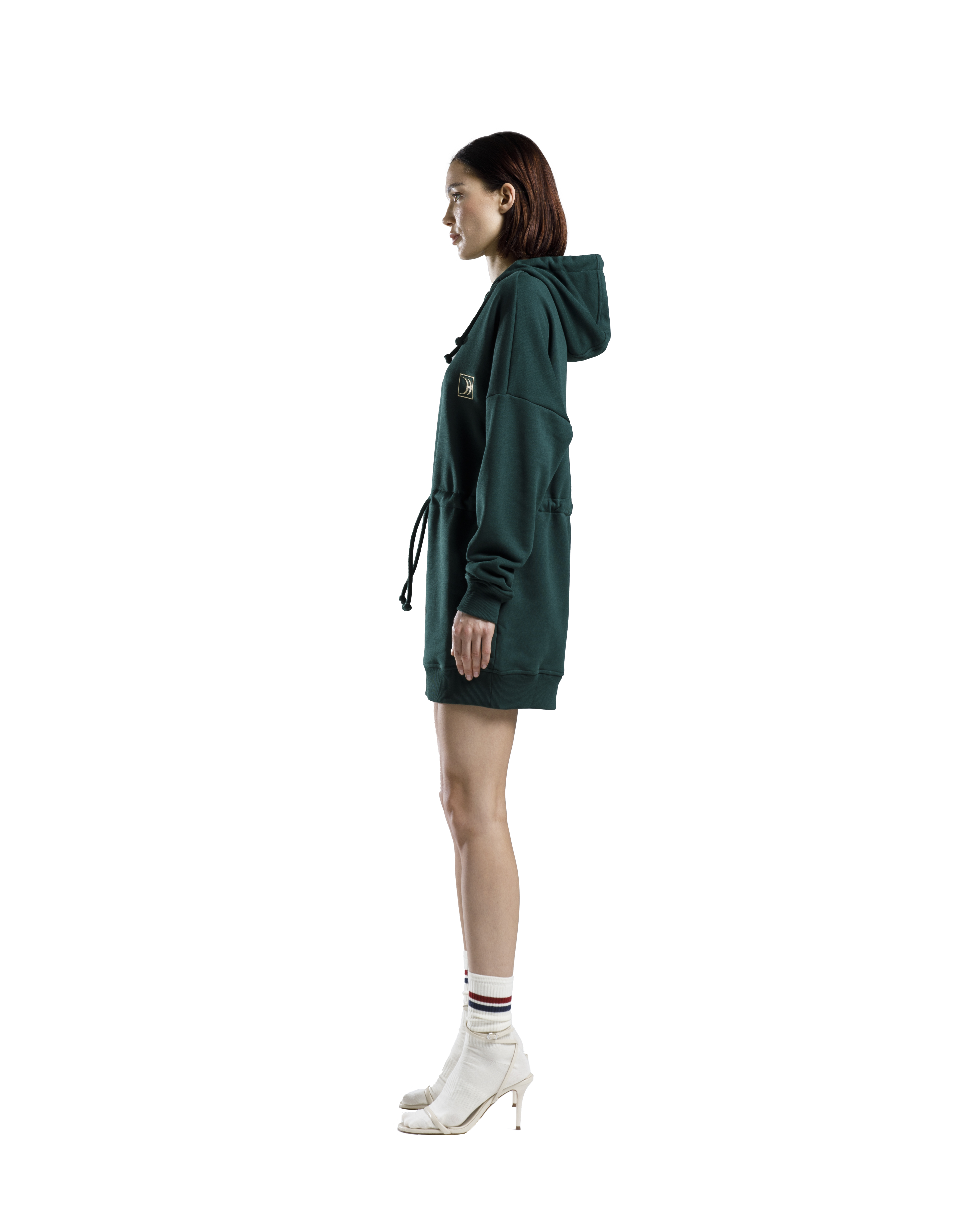 Hoodie Dress Green