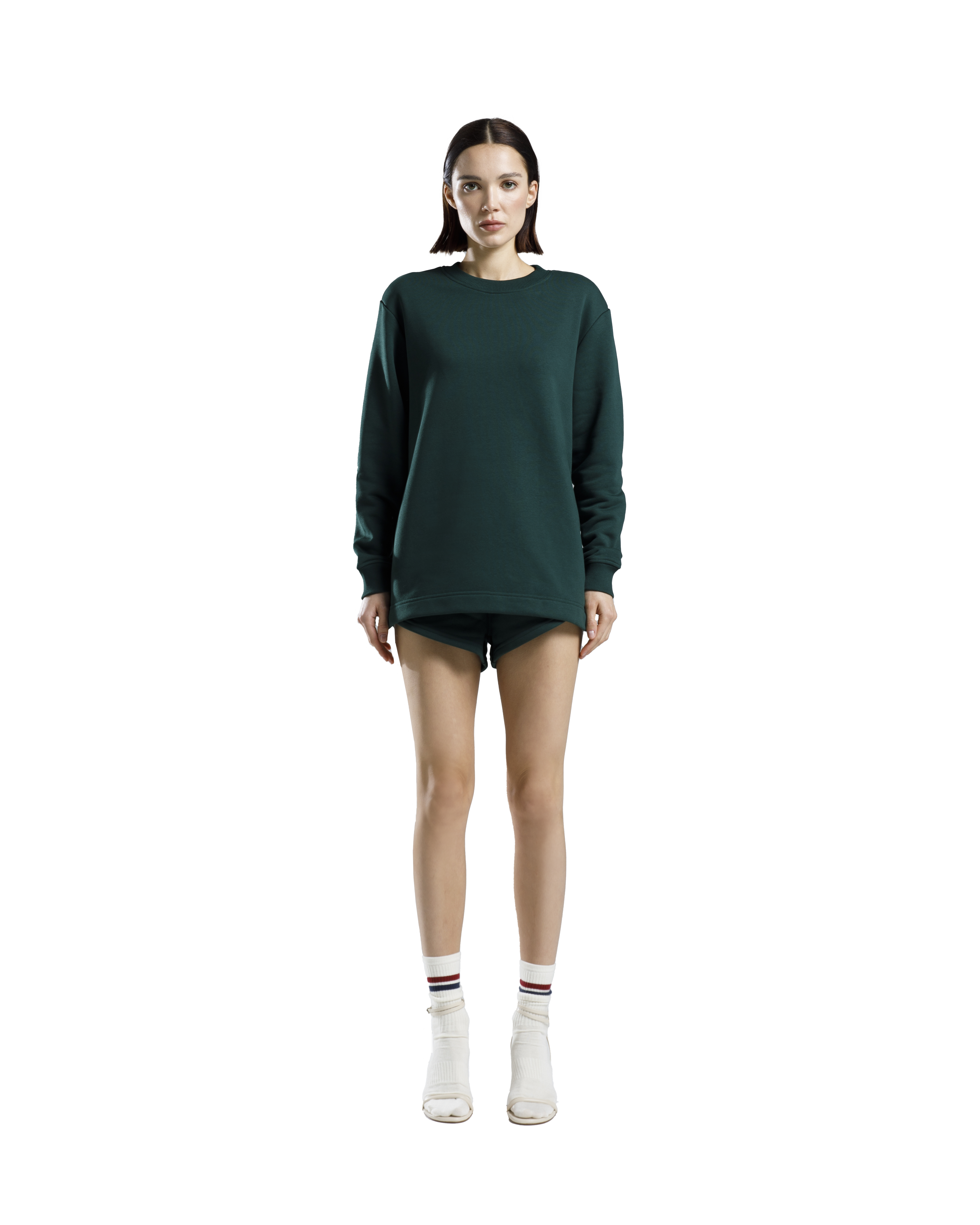 Zipped Sweatshirt Green