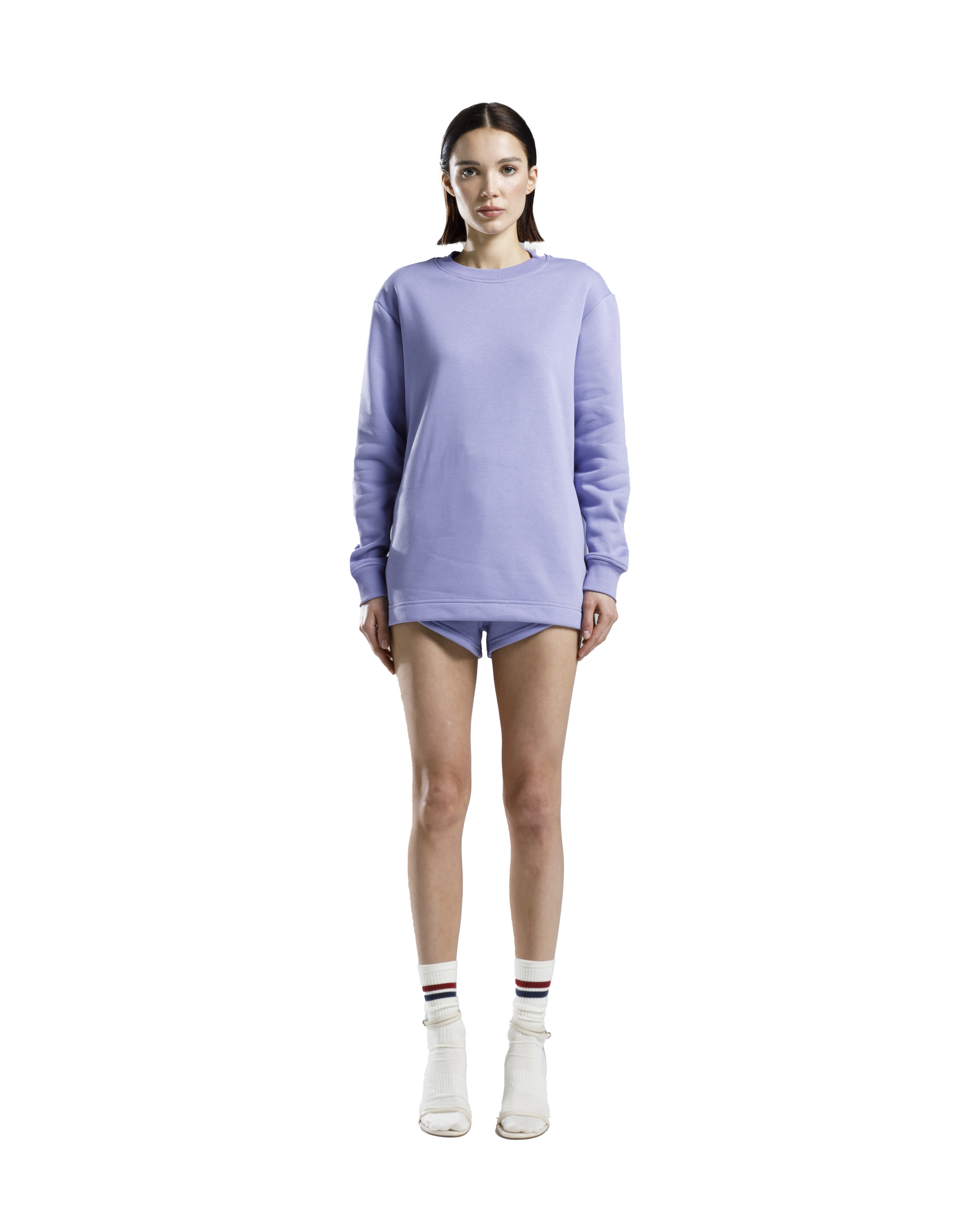 Zipped Sweatshirt Lilac