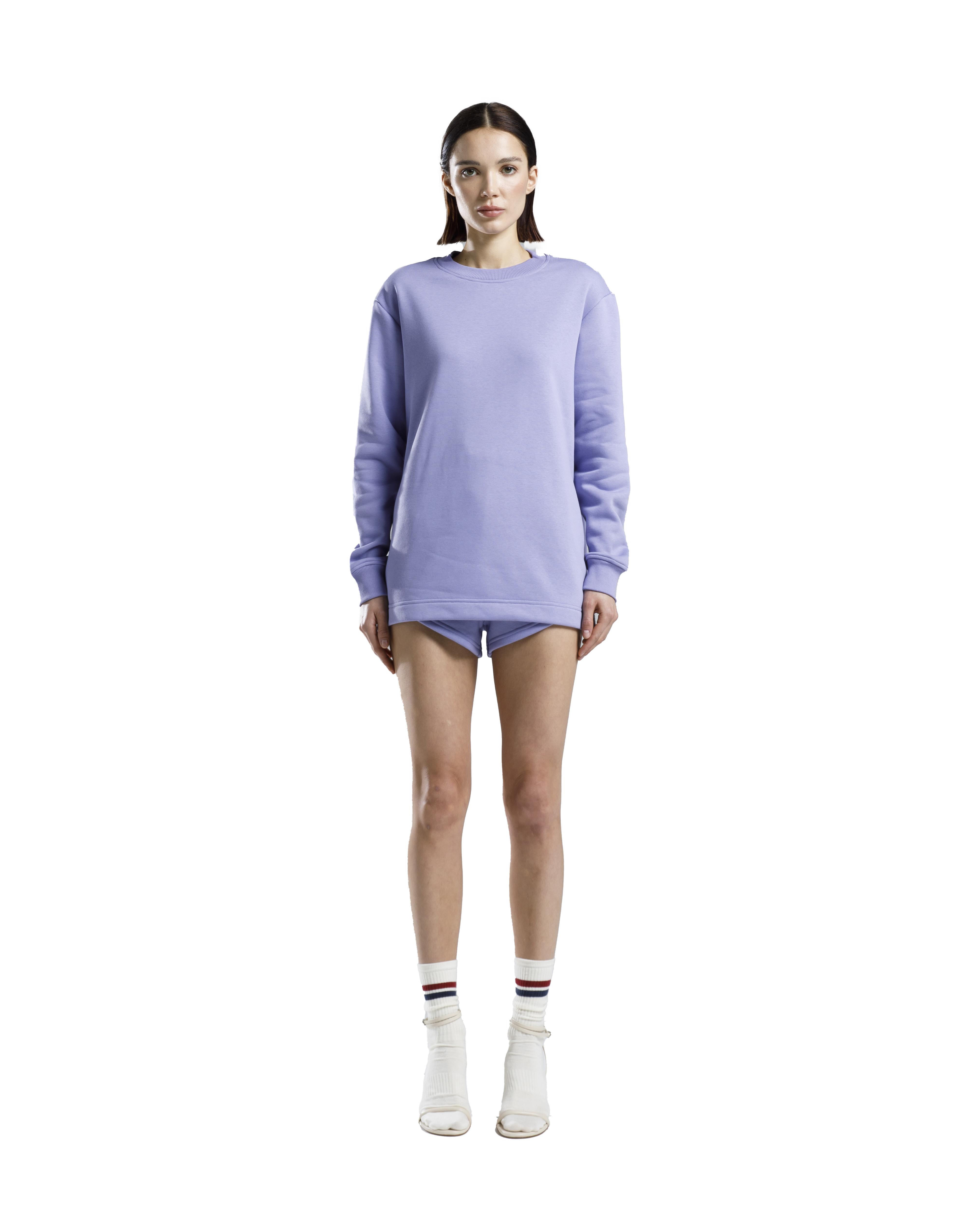 Zipped Sweatshirt Lilac